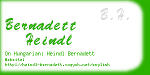 bernadett heindl business card